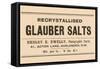 Recrystallized Glauber Salts-null-Framed Stretched Canvas