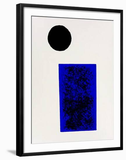 Rectangle and Circle, c.1915-Kasimir Malevich-Framed Serigraph
