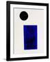 Rectangle and Circle, c.1915-Kasimir Malevich-Framed Serigraph
