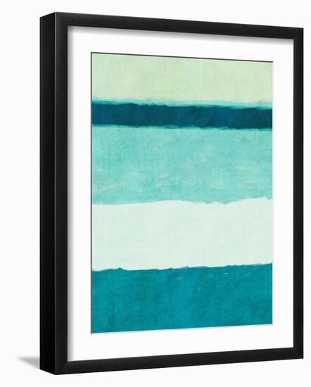 Rectangle Teal Blocks of Color II-SD Graphics Studio-Framed Art Print