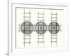 Rectangular Railway Turning Plates-null-Framed Giclee Print