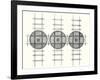 Rectangular Railway Turning Plates-null-Framed Giclee Print