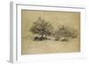 Recto: Chailly, C. 1859-Camille Pissarro-Framed Giclee Print