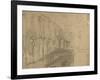 Recto: Study of London Bridge for 'London Bridge on the Night of the Marriage of the Prince and Pri-William Holman Hunt-Framed Giclee Print