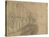 Recto: Study of London Bridge for 'London Bridge on the Night of the Marriage of the Prince and Pri-William Holman Hunt-Stretched Canvas