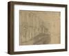 Recto: Study of London Bridge for 'London Bridge on the Night of the Marriage of the Prince and Pri-William Holman Hunt-Framed Giclee Print