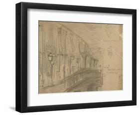 Recto: Study of London Bridge for 'London Bridge on the Night of the Marriage of the Prince and Pri-William Holman Hunt-Framed Giclee Print