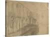 Recto: Study of London Bridge for 'London Bridge on the Night of the Marriage of the Prince and Pri-William Holman Hunt-Stretched Canvas