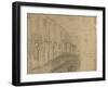 Recto: Study of London Bridge for 'London Bridge on the Night of the Marriage of the Prince and Pri-William Holman Hunt-Framed Giclee Print