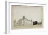 Recueil de 21 vues de Paris et de ses environs : "château de Malmaison. Façade sur les jardins,-Victor-Jean Nicolle-Framed Giclee Print