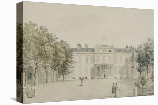 Recueil de 21 vues de Paris et de ses environs : "château de Saint-Leu. Façade sur cour avec-Victor-Jean Nicolle-Stretched Canvas