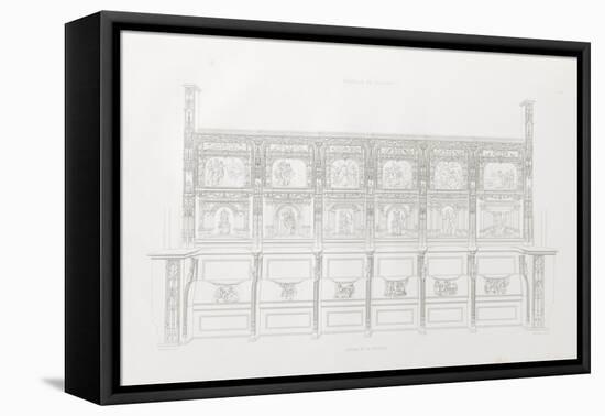 Recueil de dépenses pour la construction du château de Gaillon-null-Framed Stretched Canvas