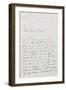 Recueil de lettres et esquisses : lettre autographe à Pauline Viardot-Hector Berlioz-Framed Giclee Print