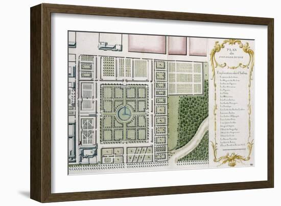 Recueil des châteaux, jardins, bosquets et fontaines de Versailles, Trianon-null-Framed Giclee Print