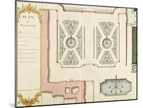 Recueil des "Plans des châteaux et jardins de Versailles en 1720" ; Composé pour Louis-Antoine de-Jean Chaufourier-Mounted Giclee Print