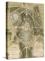 Recueil des "Plans des châteaux et parcs de Versailles, Trianon et Marly vers 1732" ; Relié aux-Pierre Prieur-Stretched Canvas