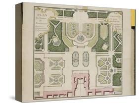 Recueil des "Plans des châteaux et parcs de Versailles, Trianon et Marly vers 1732" ; Relié aux-Pierre Prieur-Stretched Canvas