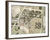 Recueil des "Plans des châteaux et parcs de Versailles, Trianon et Marly vers 1732" ; Relié aux-Pierre Prieur-Framed Giclee Print