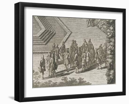 Recueil des "Plans, Profils et Elévations du Château de Versailles..." : planche 35 : vue-Maurice Baquoy-Framed Giclee Print