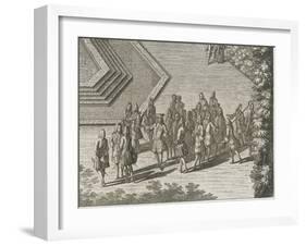 Recueil des "Plans, Profils et Elévations du Château de Versailles..." : planche 35 : vue-Maurice Baquoy-Framed Giclee Print