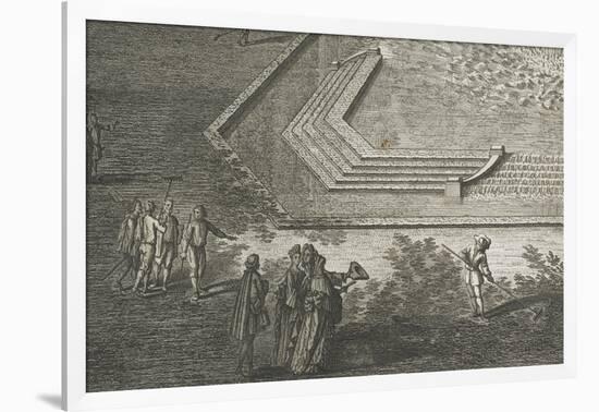 Recueil des "Plans, Profils et Elévations du Château de Versailles..." : planche 35 : vue-Maurice Baquoy-Framed Giclee Print