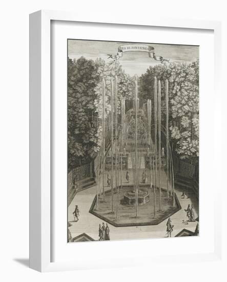 Recueil des "Plans, Profils et Elévations du Château de Versailles..." : planche 38 : vue-Antoine Herisset-Framed Giclee Print