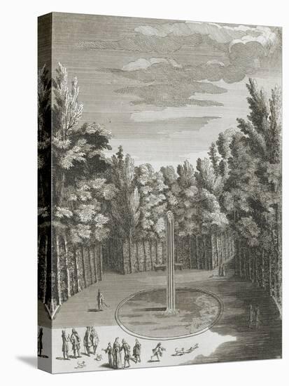 Recueil des "Plans, Profils et Elévations du Château de Versailles..." : planche 46 (1) : vue du-null-Stretched Canvas