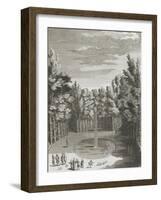 Recueil des "Plans, Profils et Elévations du Château de Versailles..." : planche 46 (1) : vue du-null-Framed Giclee Print