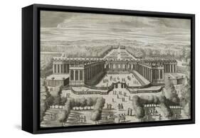 Recueil des "Plans, Profils et Elévations du Château de Versailles..." : planche 47 : vue-Pierre Lepautre-Framed Stretched Canvas