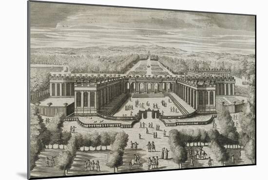 Recueil des "Plans, Profils et Elévations du Château de Versailles..." : planche 47 : vue-Pierre Lepautre-Mounted Giclee Print