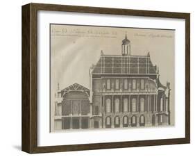 Recueil des "Plans, Profils et Elévations du Château de Versailles..." : planche 9 : coupe-Pierre Lepautre-Framed Giclee Print