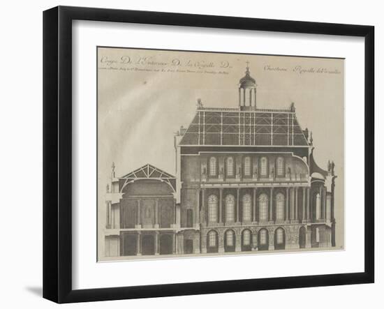 Recueil des "Plans, Profils et Elévations du Château de Versailles..." : planche 9 : coupe-Pierre Lepautre-Framed Giclee Print