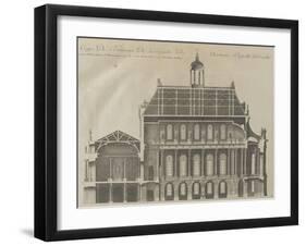 Recueil des "Plans, Profils et Elévations du Château de Versailles..." : planche 9 : coupe-Pierre Lepautre-Framed Giclee Print