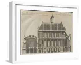 Recueil des "Plans, Profils et Elévations du Château de Versailles..." : planche 9 : coupe-Pierre Lepautre-Framed Giclee Print