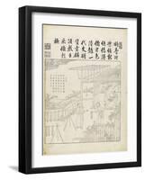 Recueil du Yuzhi gengzhitu "tableau du labourage et du tissage"-null-Framed Giclee Print