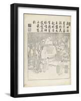 Recueil du Yuzhi gengzhitu "tableau du labourage et du tissage"-null-Framed Giclee Print