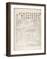 Recueil du Yuzhi gengzhitu "tableau du labourage et du tissage"-null-Framed Giclee Print