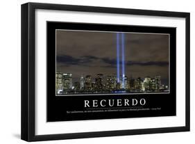 Recuerdo. Cita Inspiradora Y Póster Motivacional-null-Framed Photographic Print