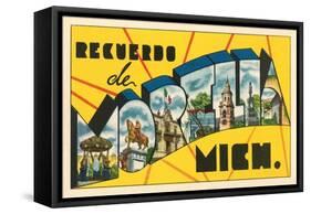 Recuerdo De Morelia, Mich., Mexico-null-Framed Stretched Canvas