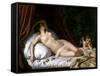 Recumbant Venus with Cupid, 1839-Emil Jacobs-Framed Stretched Canvas