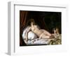 Recumbant Venus with Cupid, 1839-Emil Jacobs-Framed Giclee Print