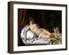 Recumbant Venus with Cupid, 1839-Emil Jacobs-Framed Giclee Print