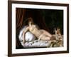 Recumbant Venus with Cupid, 1839-Emil Jacobs-Framed Giclee Print