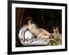 Recumbant Venus with Cupid, 1839-Emil Jacobs-Framed Giclee Print