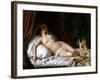 Recumbant Venus with Cupid, 1839-Emil Jacobs-Framed Giclee Print