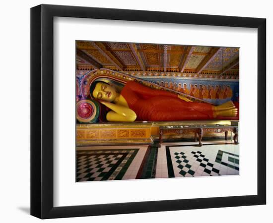 Recumbent Buddha in the Isurumuniya Temple, Anuradhapura, Sri Lanka-David Beatty-Framed Photographic Print