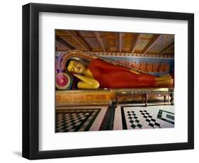 Recumbent Buddha in the Isurumuniya Temple, Anuradhapura, Sri Lanka-David Beatty-Framed Photographic Print