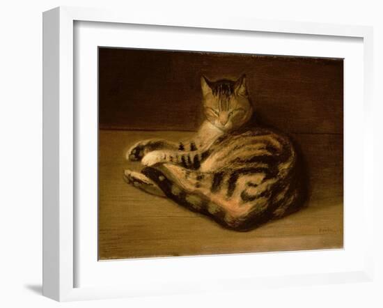 Recumbent Cat, 1898-Théophile Alexandre Steinlen-Framed Premium Giclee Print