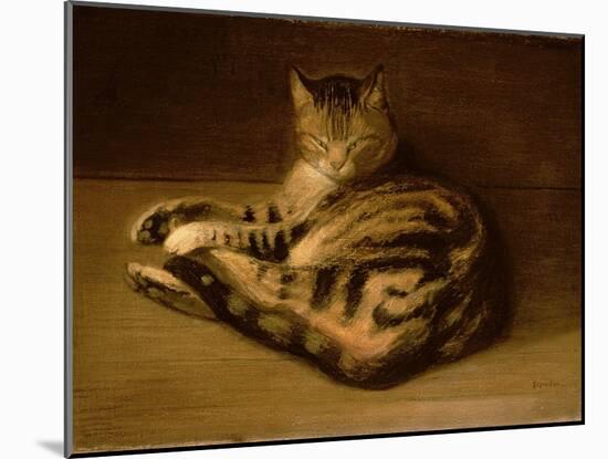 Recumbent Cat, 1898-Théophile Alexandre Steinlen-Mounted Premium Giclee Print