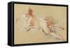 Recumbent Nude-Francois Boucher-Framed Stretched Canvas